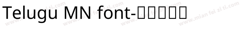 Telugu MN font字体转换